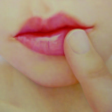 唇と指/lips & finger, 2012, 112x162cm, 44 1/8x63 3/4in., oil on canvas