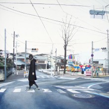八太栄里/Eri Hatta《戻らない日をくり返す》, 2016, 72.7×60.6cm, acrylic on panel
