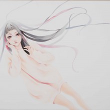 竹馬紀美子/Chikuma Kimiko 《いざ挑戦！！》 2017, 41x27.3cm, oiil and gesso on panel