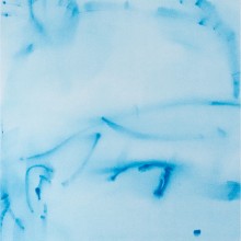 しもかわしょうこ/Shoko Shimokawa 《two hearts》 2015, dyeing, linen, resin pigment, panel, 91x91cm