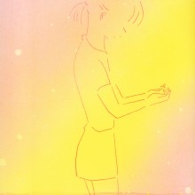 しもかわしょうこ/Shoko Shimokawa《こぼれた星》 2019, 29.7x21cm, カーボン転写、水性スプレー
