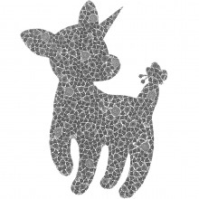 南花奈/Kana Minami 《Cute tail》 2020, 14×18cm, 紙、インク